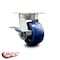 Service Caster 4 Inch Kingpinless Solid Poly Wheel Swivel Caster with Brake SCC-KP30S420-SPUR-SLB - alternate 2
